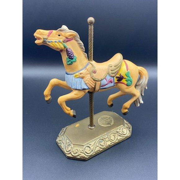 Tobin Fraley Horse on Brass stand Carousel Willitts Designs Limited Edition 2655 - Picture 5 of 12